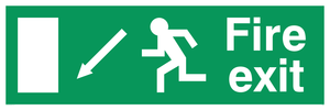 fire exit - safety sign