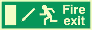 fire exit - safety sign