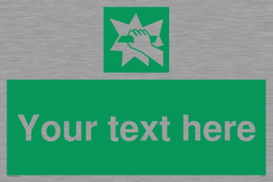 Custom Break Glass Sign