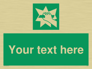 Custom Break Glass Sign