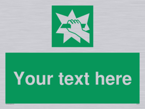 Custom Break Glass Sign