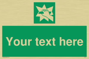 Custom Break Glass Sign