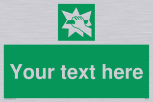 Custom Break Glass Sign