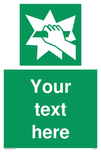 Custom Break Glass Sign