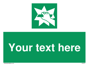 Custom Break Glass Sign