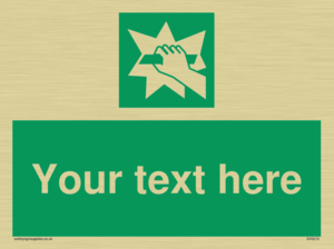 Custom Break Glass Sign