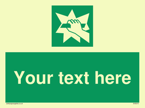 Custom Break Glass Sign