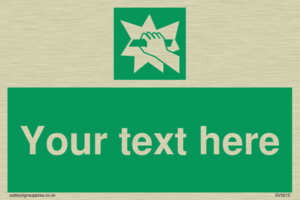 Custom Break Glass Sign