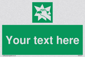 Custom Break Glass Sign