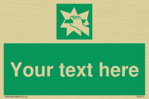 Custom Break Glass Sign