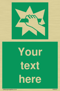 Custom Break Glass Sign