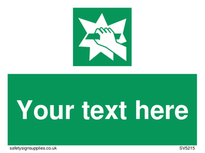 Custom Break Glass Sign