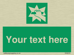 Custom Break Glass Sign