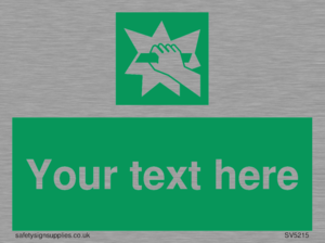 Custom Break Glass Sign