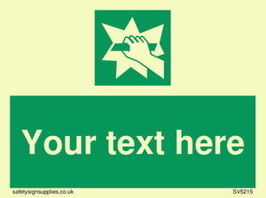 Custom Break Glass Sign