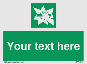 Custom Break Glass Sign