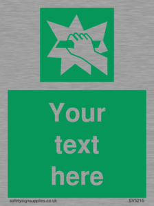 Custom Break Glass Sign