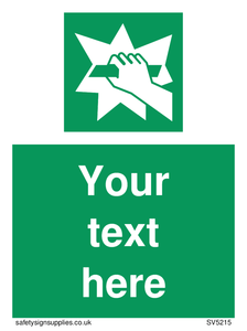 Custom Break Glass Sign