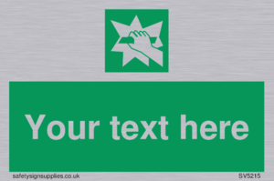 Custom Break Glass Sign