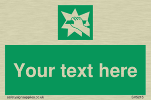 Custom Break Glass Sign