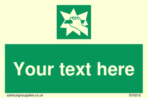 Custom Break Glass Sign