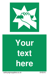 Custom Break Glass Sign