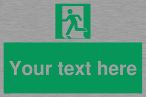 Custom Emergency Exit Left Sign