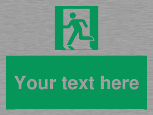 Custom Emergency Exit Left Sign