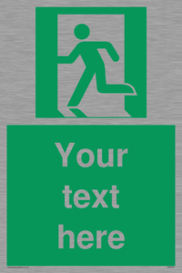 Custom Emergency Exit Left Sign