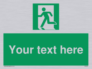 Custom Emergency Exit Left Sign