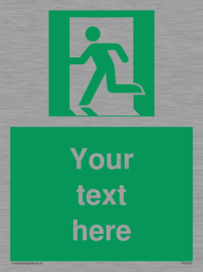 Custom Emergency Exit Left Sign