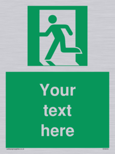 Custom Emergency Exit Left Sign