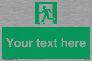 Custom Emergency Exit Left Sign