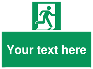 Custom Emergency Exit Right Sign