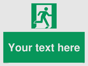 Custom Emergency Exit Right Sign