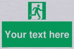 Custom Emergency Exit Right Sign