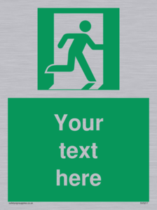 Custom Emergency Exit Right Sign