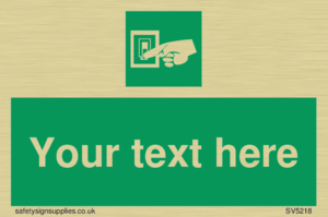 Custom Light Switch Sign