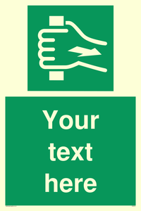 Custom Pull Bar Sign