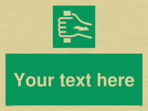 Custom Pull Bar Sign