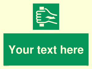 Custom Pull Bar Sign