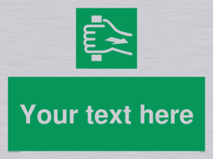 Custom Pull Bar Sign