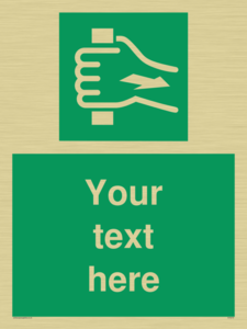 Custom Pull Bar Sign