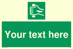 Custom Pull Bar Sign