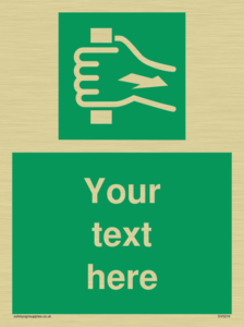 Custom Pull Bar Sign