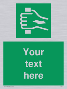 Custom Pull Bar Sign