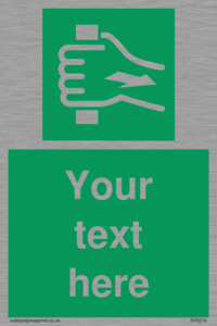 Custom Pull Bar Sign