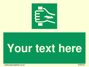 Custom Pull Bar Sign