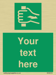 Custom Pull Bar Sign