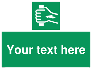 Custom Push Bar Sign